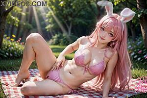 hot petite princess hopper easter bunny cosplay twerkin squirting ahegao bikini ai 4k