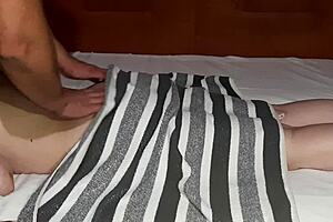 Wife's Friend Gets Relaxing Massage Session