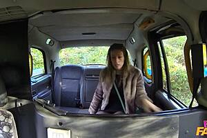 ava austen angel long finger fist lick each other filthy in fake taxi