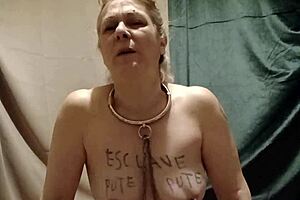 Maid's Chained Deepthroat Urine Spanking Slave Session