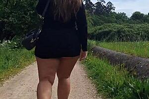 Hermosa Latina Culona In Sexy Dress Hikes Forest Path Before Neighbor Grabs Her Big Curvy Ass