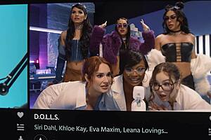 MOMMY'S boy waits for penny barber's cum command!