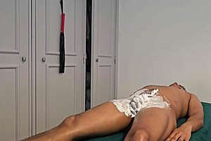 shaving noah got me so horny i rode his cock hard begging for cum other angle view