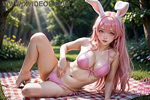 hot petite princess hopper easter bunny cosplay twerkin squirting ahegao bikini ai 4k