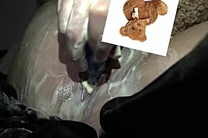 imagine this extreme kinky food porn where vibrator and yogurt stuff that stepsister's tight pussy