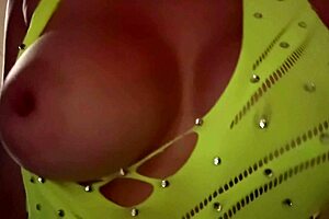 italian artemisia love bounces juicy big nipples tits close