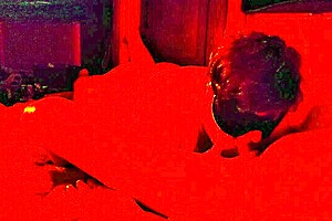 blindfolded hot milf chokes on cock in asmr face fuck with plump ass jiggling