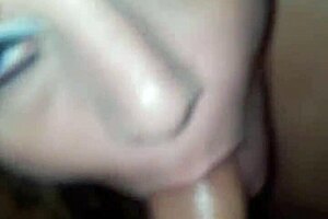 busty milf deepthroats young bf then rides from behind?