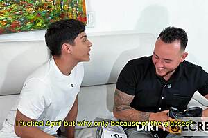 emma anturin tricked into bathroom fuck while stepmom rides lil timy