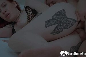 stepmom caught me jerking now she fucks me sideways tattooed