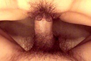 Grandma's Hairy Asian Pussy Takes Doggystyle Creampie Moans