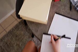 Hey Tiffani Madison, does your breeding greed outpace corporate speed in this taboo POV fuck?