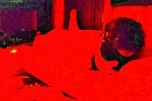 blindfolded hot milf chokes on cock in asmr face fuck with plump ass jiggling