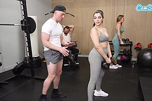 big ass milf ridin bwc in public gym watchin her anal creampie drip!! 😩