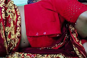 stepmom in desi saree knows exactly how to fuck stepson naughty
