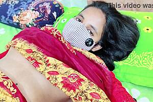 stepmom in desi saree knows exactly how to fuck stepson naughty
