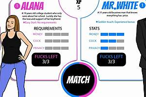 Alana tries fucking Mr White in WGAF gameplay 🎮🍑🔥