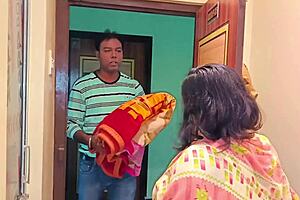 dirty-talking indian wife cheats with huge natural tits bounce