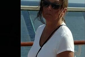 caribbean cruise swingers party with sexy gilf candi annie flashing and swallowing cum! 🌴🍹
