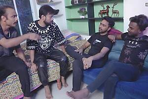 desi russian bhabhi gets pounded by all her friends in hindi audio chaos.