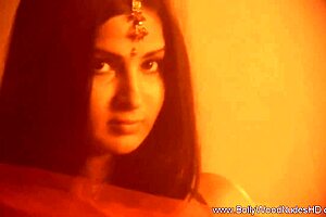 Watch this sensual Indian princess brunette dancer tease erotically