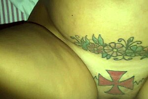 hot milf takes creampie as husband watches up close