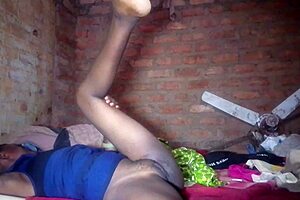 Petite skinny ex-girlfriend violently anals her big black cock ex
