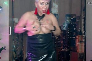 wanna see this slutty milf slap her big tits and pussy hard?