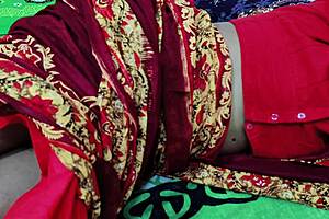 stepmom in desi saree knows exactly how to fuck stepson naughty