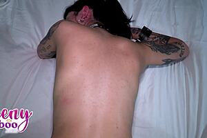 tattooed aurora anarchy trades ink for daddy's deep creampie fix
