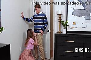 nerdy sophia locke loves watching stepbro's hot gooning session