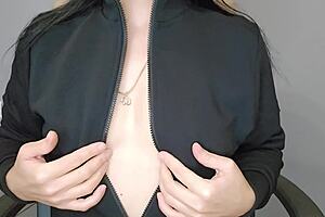 Kristina Slut Oils Huge Saggy Tits in Dirty Office Workout Casting