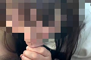 This married Japanese bride in the car can't resist my throbbing cock with her petite skills 😩🍆💦