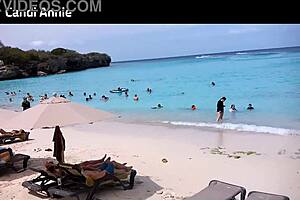 caribbean cruise swingers party with sexy gilf candi annie flashing and swallowing cum! 🌴🍹