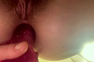 italian milf artemisia loves anal dildo stretching her asshole close-up