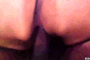 chubby bbw milf's huge saggy tits and fat ass take first bbc creampie cowgirl ride