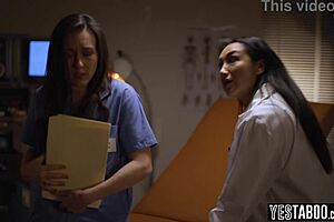 Will Latina Doctor Save Nurse's Job with Pussy?