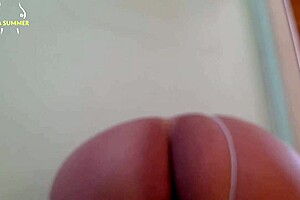mi hermanastra's tight ass GAPES with fox tail buttplug and huge dildo!!
