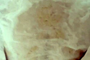 20YO Virgin's Shaved Pussy Soaks Wet Tissue Paper!