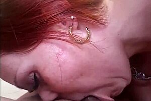 This Pretty Brazilian Redhead Slut with Small Tits and Big Ass Excels at Deepthroat Oral and Cowgirl Riding