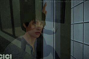 fitness wife rides spy cam in 3d hentai