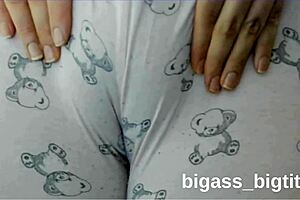 hey, rubbing my pussy through these cozy pajamas feels so good...