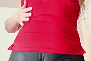 😈 esposa puta en leggings masturba cuckold swinger colombian big ass juicy pussy 💦