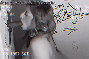 STEPMOMMY SUCKS GLORYHOLE COCK WHILE VOYEUR TAPES EVERY SLURPY MOMENT