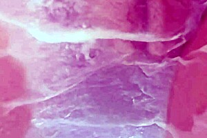 20YO Virgin's Shaved Pussy Soaks Wet Tissue Paper!