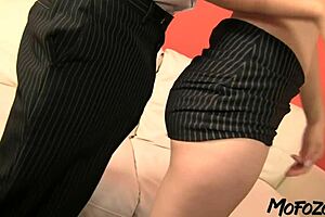 horny worker slurps big cock deepthroat before sloppy jizz facial orgasm blast