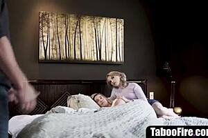 Stepdaughter Deepthroats Stepmoms Boyfriend in Taboo Anal Creampie