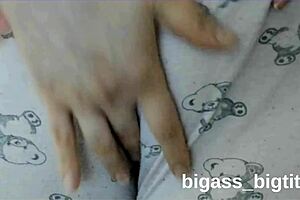hey, rubbing my pussy through these cozy pajamas feels so good...