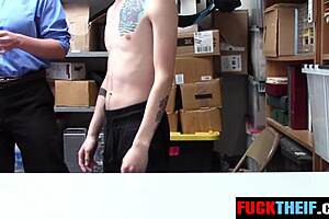 Shoplifter fucks lp officer doggystyle after caught stealing shoes!