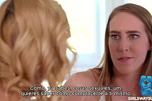 la hermanastra mayor squirts hard with rimjob action! 💦👅🔥 sub español @girlswaysubcom